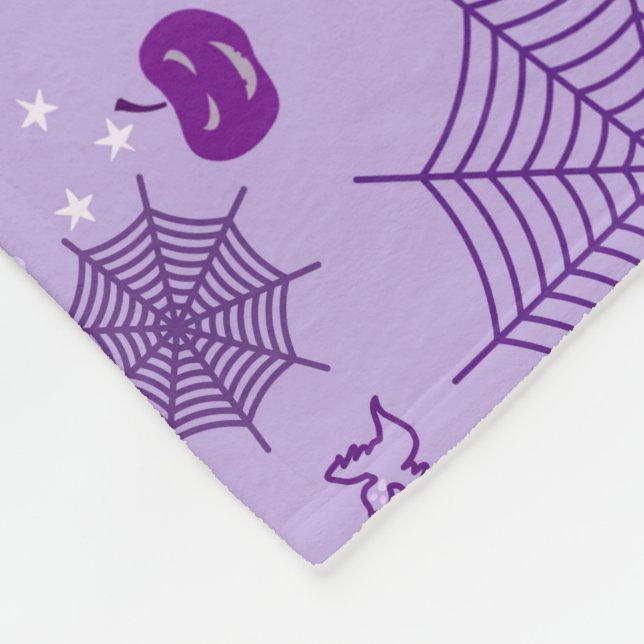 Cobertor De Velo Fantasma fofo Halloween Elegante roxo (Quina)