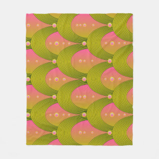 Cobertor De Velo Fantasy Arcs Miçangas Rosa Verde