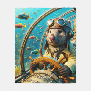 Cobertor De Velo Fantasy Cut Wombat Pilot Underwater