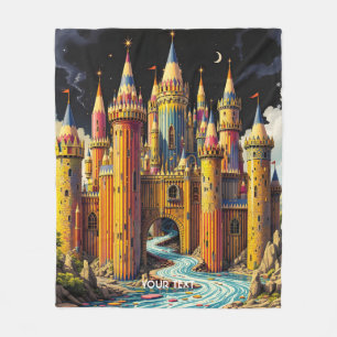 Cobertor De Velo Fantasy Cute Castle De Lápis