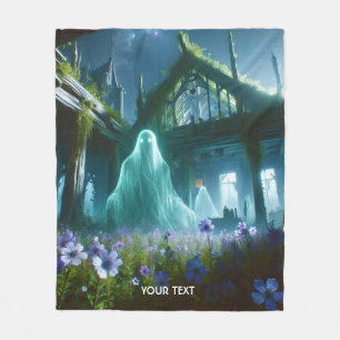 Cobertor De Velo Fantasy Cute Ghost Old House