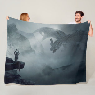 COBERTOR DE VELO FANTASY DRAGON