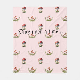 Cobertor De Velo Fantasy Mushroom