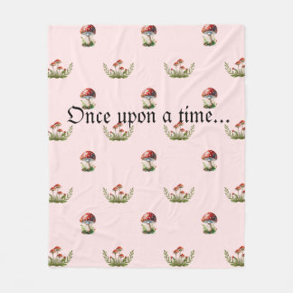 Cobertor De Velo Fantasy Mushroom