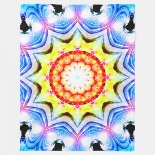 Cobertor De Velo Fantasy Priest Mage Magical Vibrant Mandela