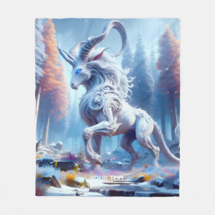 Cobertor De Velo Fantasy White Chimera Winter