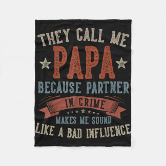 Cobertor De Velo Father's day papa call papa funny papa birthday