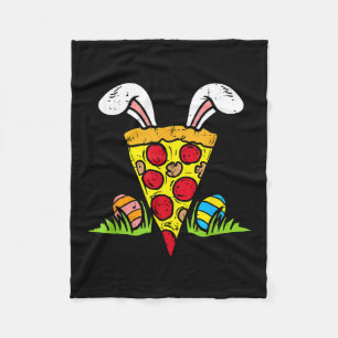 Cobertor De Velo Fatia de Pizza de Páscoa Orelhas de Coelho Lanche 