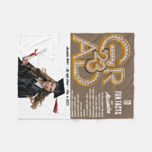 Cobertor De Velo Fatos de diversão lattos do café e graduação do Fo