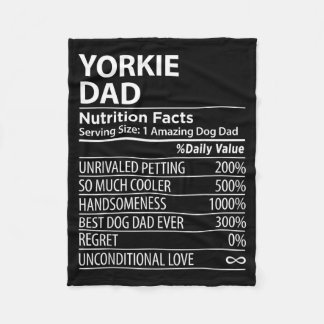 Cobertor De Velo Fatos engraçados sobre Yorkie Dad para dono de cac