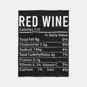 Cobertor De Velo Fatos Nutricionais do Vinho Tinto Engraçados Corre
