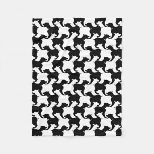 Cobertor De Velo Faux pied-de-poule com moda de cães Blanket 2