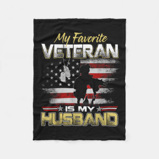 Cobertor De Velo Favorite veteran is husband boyfriend veterans day