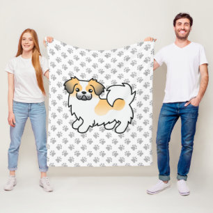 Cobertor De Velo Fawn Sable Partioncolor Tibetano Spaniel Dog & Paw