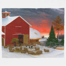 Cobertor De Velo Fazenda Vida Quintal no Inverno Horatio Shaw 1885