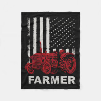 Cobertor De Velo Fazendas de Tratores Bandeira Americana Patriótico