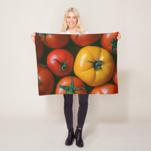 Cobertor De Velo Fazendas Tomates vermelhos e amarelos brilhantes