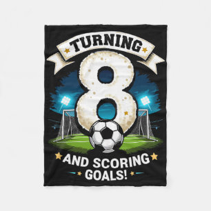 Cobertor De Velo Fazendo 8 Anos E Marcando Gols Aniversário De 8 An