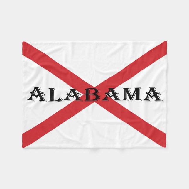 Cobertor De Velo Fbcnt Alabama e Flag (Frente (Horizontal))