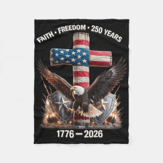 Cobertor De Velo Fé Liberdade 250 Anos 1776 – 2026 