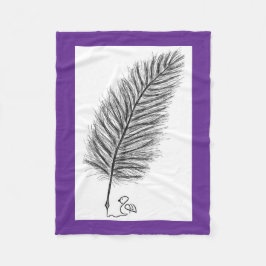 Cobertor De Velo Feather Quill a voz dos pensamentos e emoções