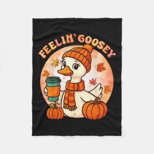 Cobertor De Velo Feelin Goosey Engraçado Ganso Dia de Ação de Graça