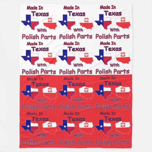 Cobertor De Velo Feito No Texas Com Peças Poloneses (Frente)