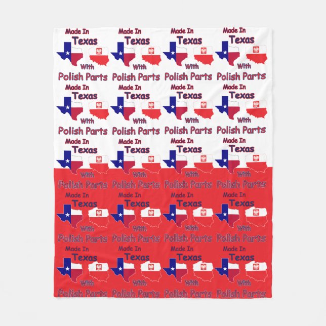 Cobertor De Velo Feito No Texas Com Peças Poloneses (Frente)