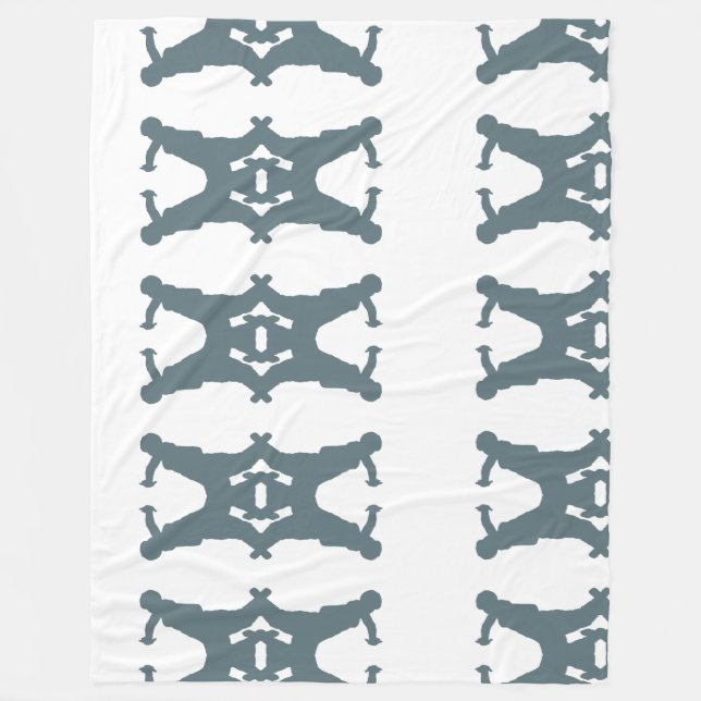 Cobertor De Velo Feldenkrais Blanket - Padrão Rolante Em Cinzas (Frente)