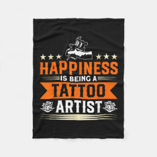 Cobertor De Velo Felicidade É Ser Um Tatuador Tatuando Tatuagem