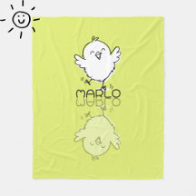 Feliciz Pintinho Amarelo Reflexo Doodle Nome Perso