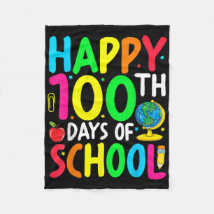 Cobertor De Velo Feliz 100º Dia Da Escola 100 Dias De Ensino Escola