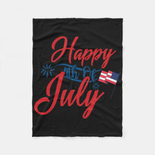 Cobertor De Velo Feliz 4 de Julho América Patriótica Independência