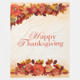 Cobertor De Velo Feliz Ação de Graças