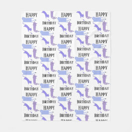 Cobertor De Velo Feliz Aniversário Modelo Engraçado