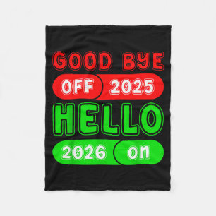 Cobertor De Velo Feliz Ano Novo 2026 Tchau 2025 Olá 2026 Matchi
