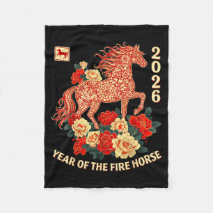 Cobertor De Velo Feliz Ano Novo Lunar Chinês do Cavalo 2026 Criança