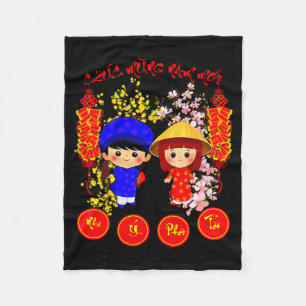 Cobertor De Velo Feliz Ano Novo Lunar Vietnamita 2026 Camiseta