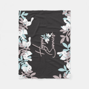Cobertor De Velo Feliz Bunnies