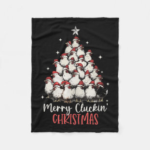 Cobertor De Velo Feliz Cluckin Natal Engraçado Galinhas de Natal F