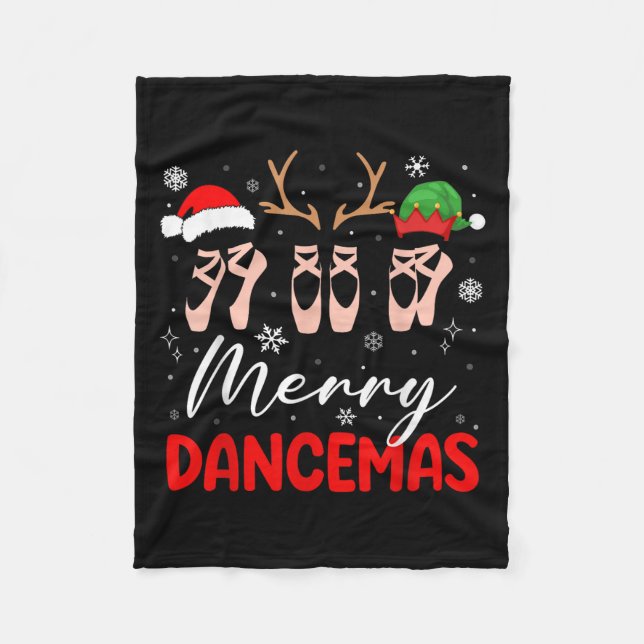 Cobertor De Velo Feliz Dancemas Balé De Natal Ss Cujo Sss É Giro (Frente)