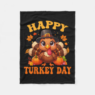 Cobertor De Velo Feliz Dia da Turquia Camisa Para Mulheres Feliz Di