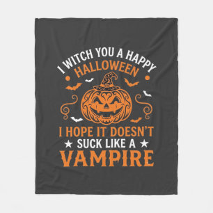 Cobertor De Velo Feliz Dia das Bruxas Vampiro Abóbora Bruxa Morcego
