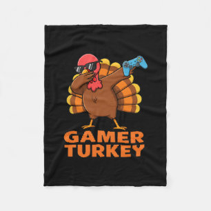 Cobertor De Velo Feliz Dia de Ação de Graças Dabbing Gamer Peru