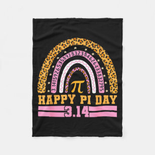 Cobertor De Velo Feliz Dia do Pi Arco-íris 3,14 Número Pi Professor
