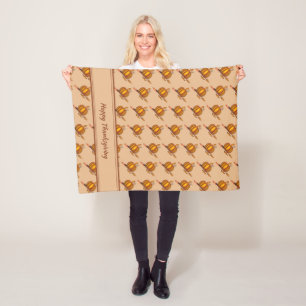 Cobertor De Velo FELIZ FELICIDADE DO BOMBEIRO Laranja Beige GRAÇAS