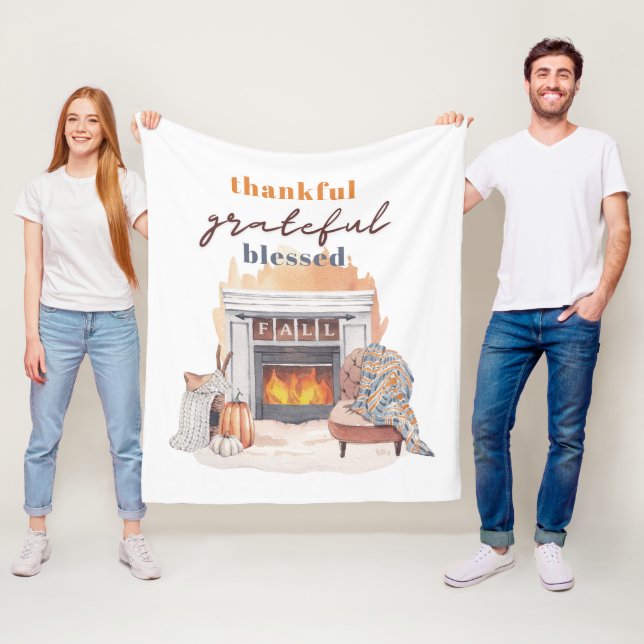 Cobertor De Velo Feliz Feliz Abençoado Boho Ação de Graças (In Situ)