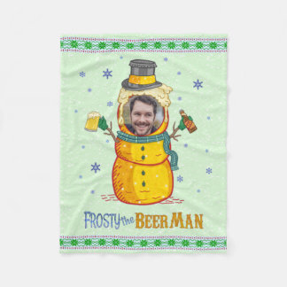 Cobertor De Velo Feliz Feliz Homem de Cerveja, Foto Personalizada d