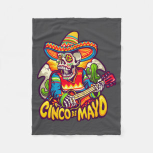 Cobertor De Velo Feliz Festa Cinco De Mayo Mexicana Homens Mulheres