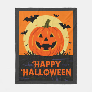 Cobertor De Velo Feliz Halloween